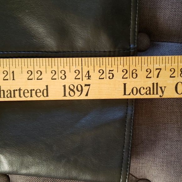 NWT A Emporio Collezione Vegan Leather Jacket Blazer - Picture 7 of 7